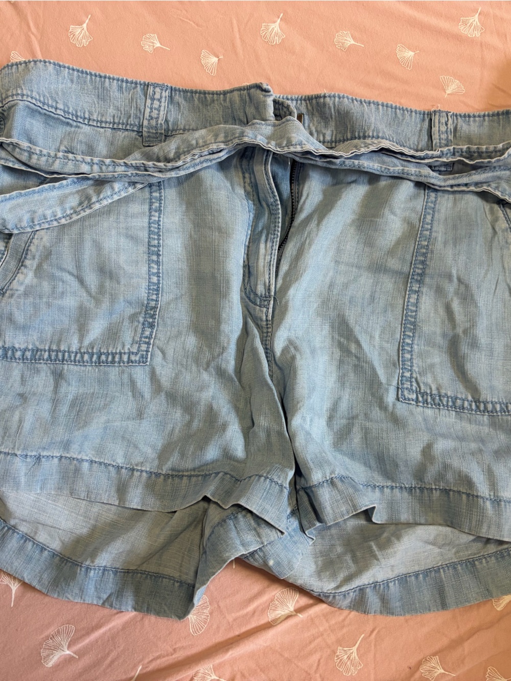 Loft light  Blue Women's Chambray Shorts